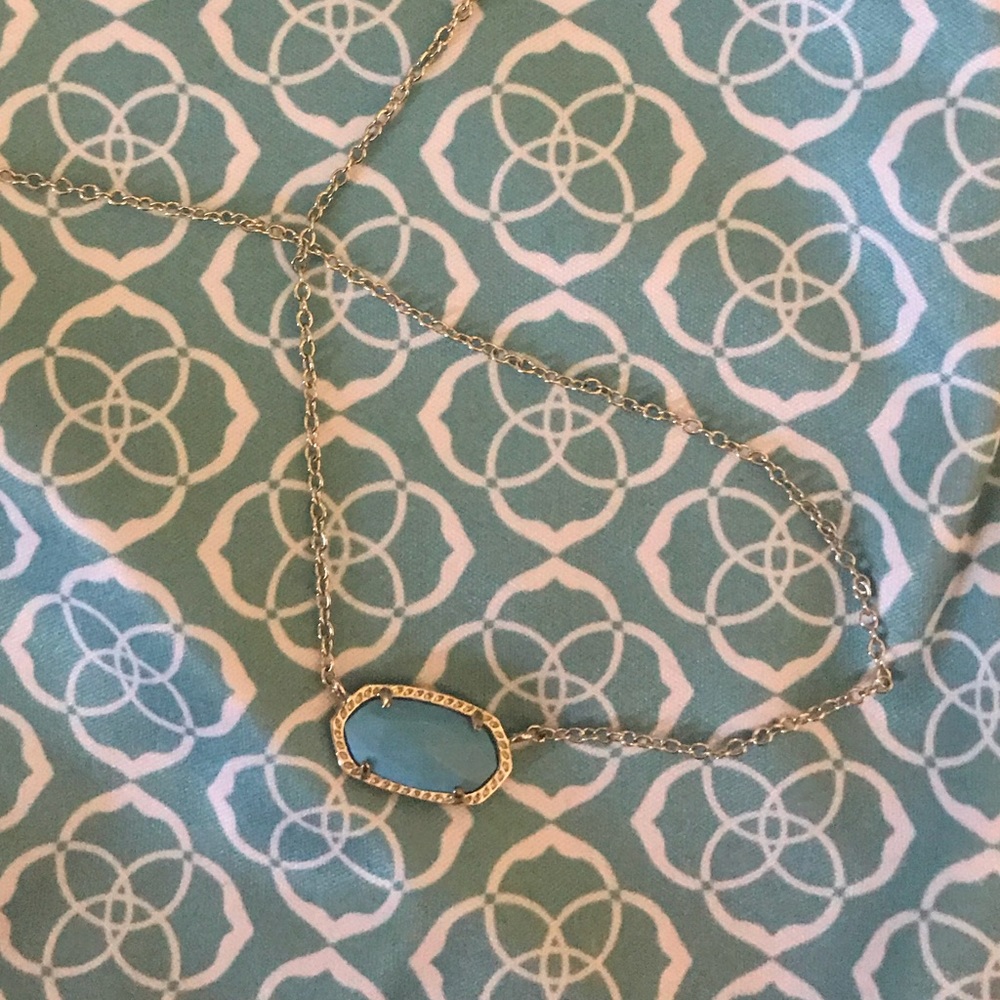 Kendra Scott “Elisa” Turquoise Gold Necklace